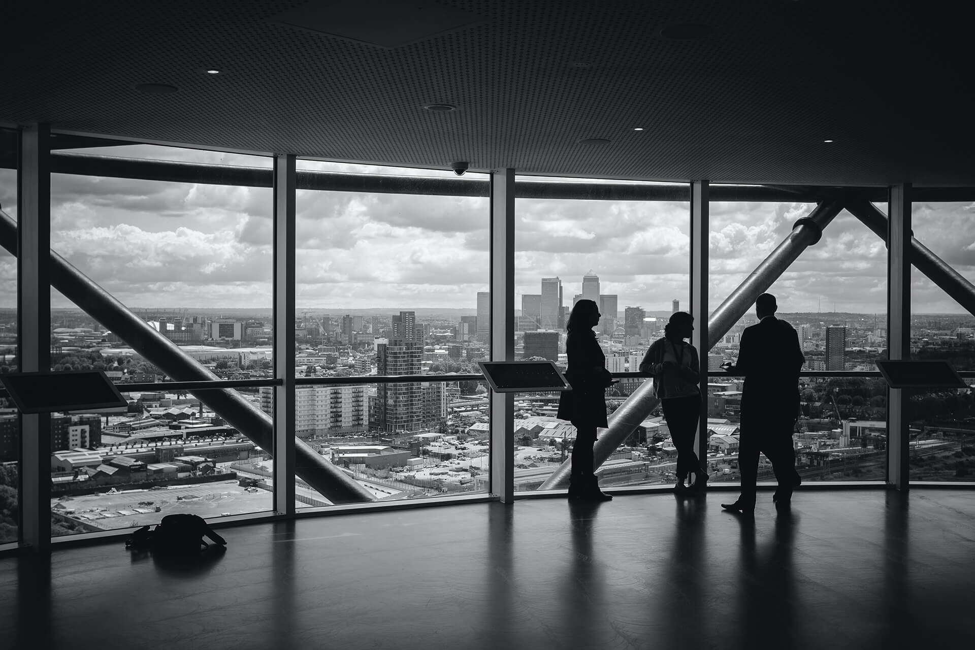 People collaborating in a modern office